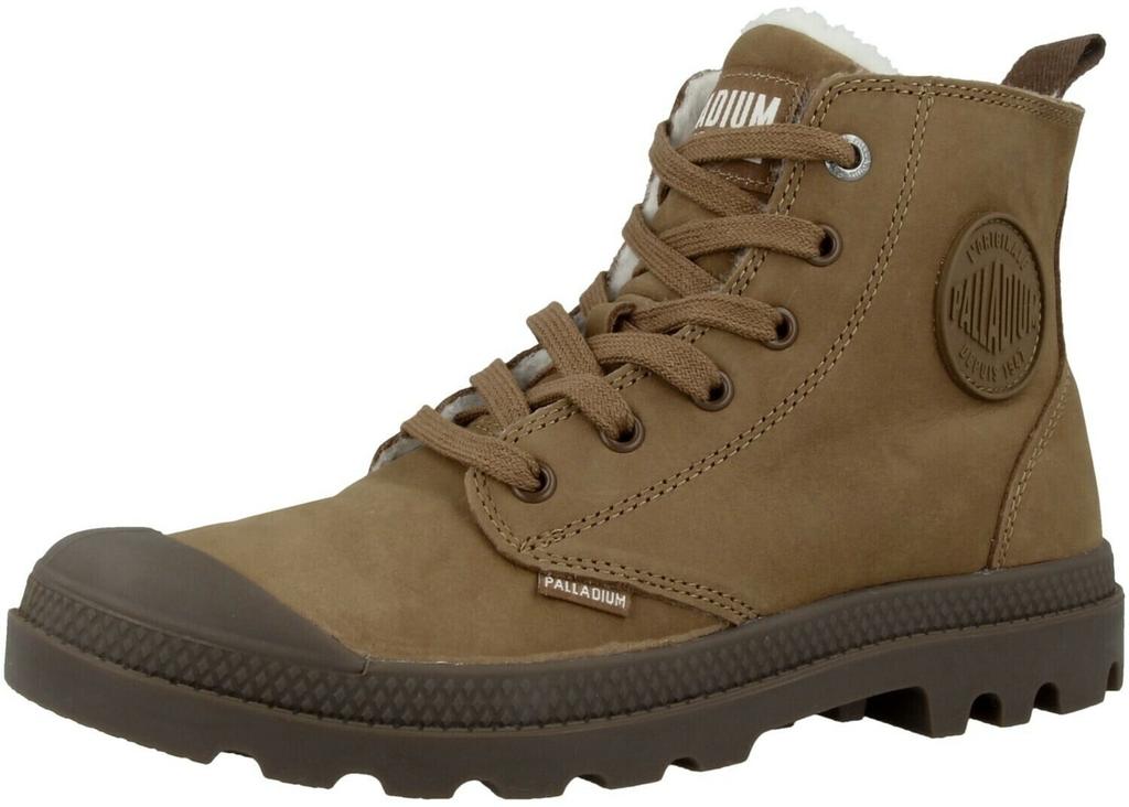 Ботинки Palladium Pampa HI ZIP WL на подкладке коричневые 0598