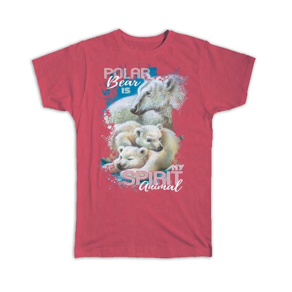 Gift T-Shirt : For Polar Bears Lover Wild Animal Wildlife Protection Drawing 2XL