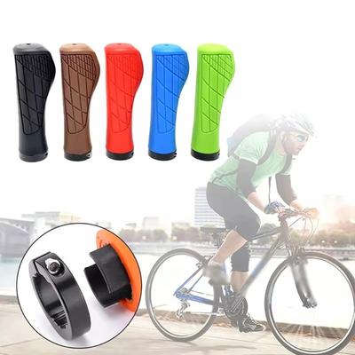 2 Pcs Ergonomic Bike Handlebar Cover Shockproof Cycling Rubber Ball Handle Grips