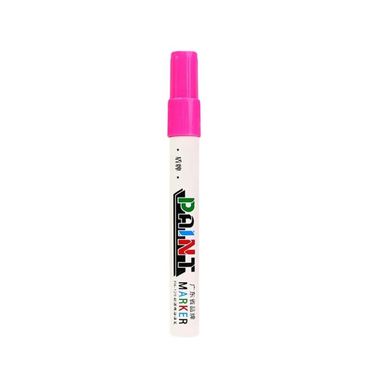 12Pcs Oil Based Paint Pens 3mm Tip Waterproof Paint Markers For Industrial Marking On Metal Wood Glass And Plastic