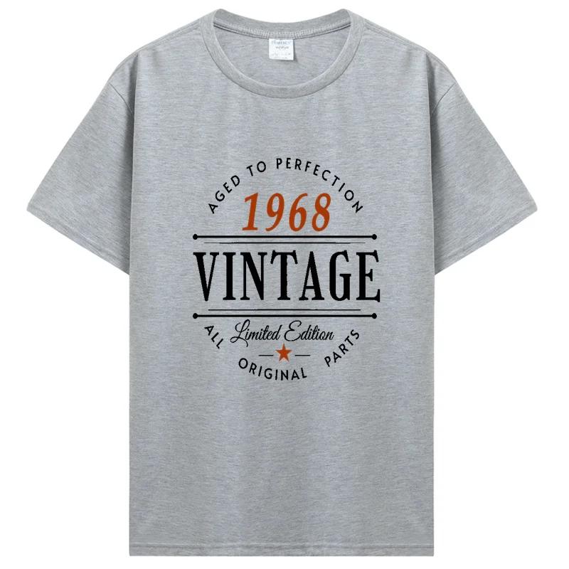 Novelty Vintage Born In 1968 Classic T Shirts Cotton Streetwear Short Sleeve Birthday Gifts Summer Style T-shirt Clothing
