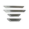 TADOKAPATU Stainless Steel Exterior Scuff Plates for Toyota Corolla Cross Easy Side Step and Interior 4-Piece (Silver) - Installation, Guards,