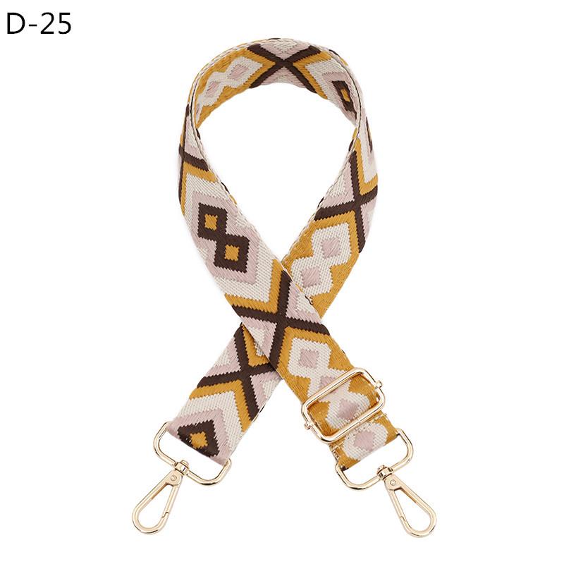 

Регулируемый плечевой ремень Diamond Colorblock для женских сумок и рюкзаков Gold Buckle