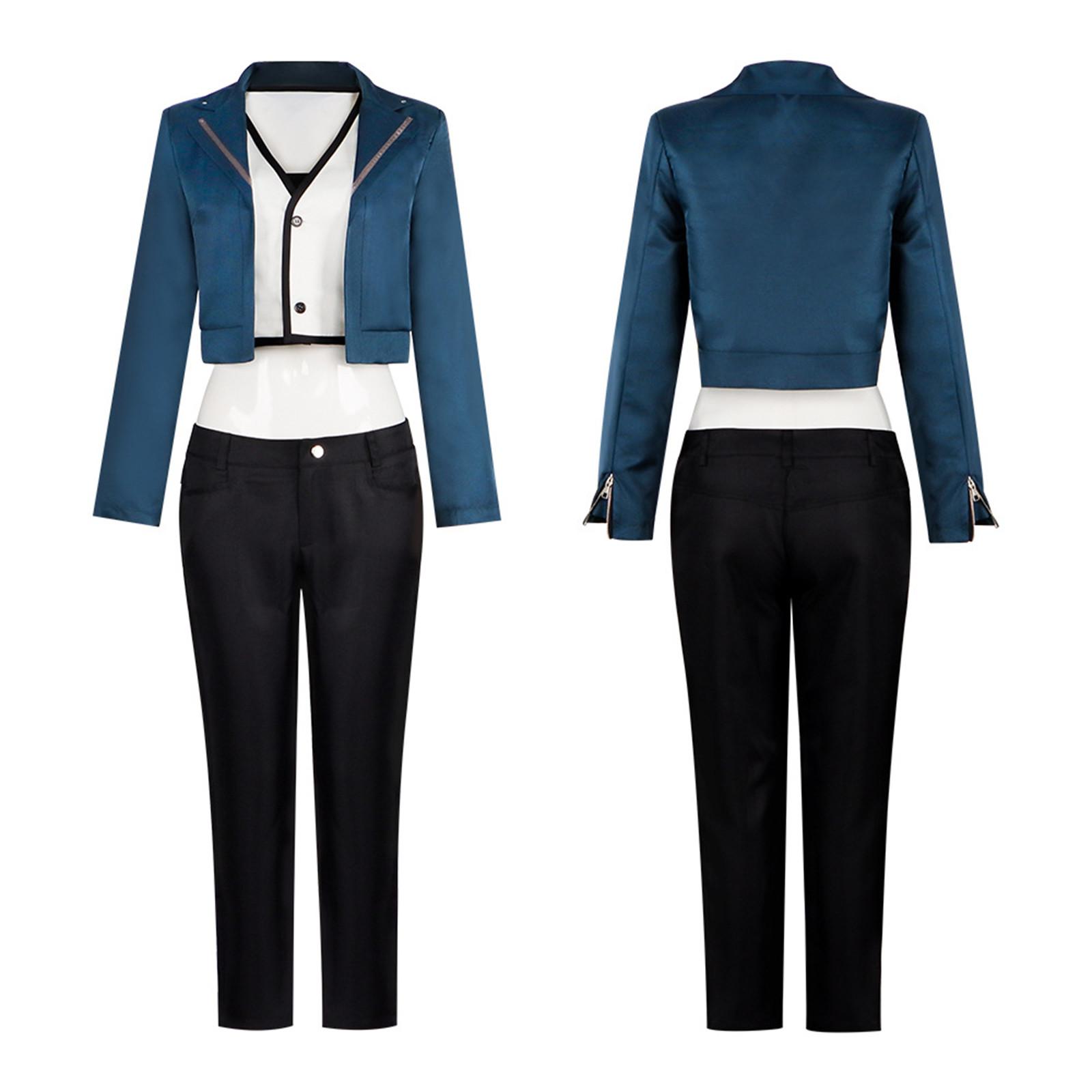 

Косплей Костюм для ролевой игры Костюм-тройка с капюшоном Ветровка с короткими рукавами Футболка Брюки L