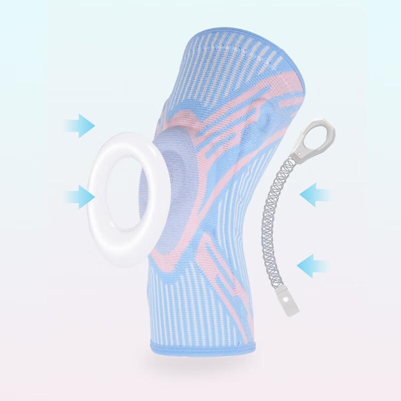 Tinbai Compression Knee Brace with Spring & Silicone Pad