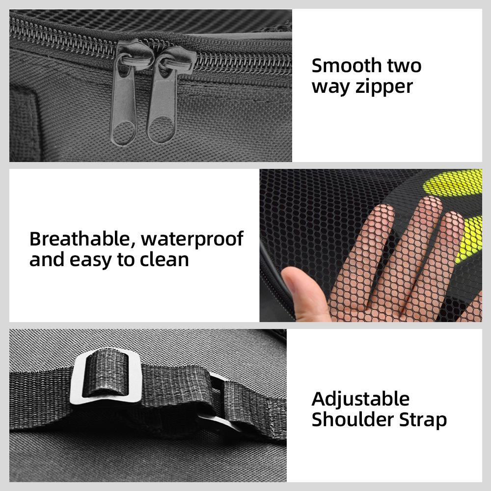 Portable Diving Fins Bag PVC Fins Protective Bag with Shoulder Strap for Scuba Diving