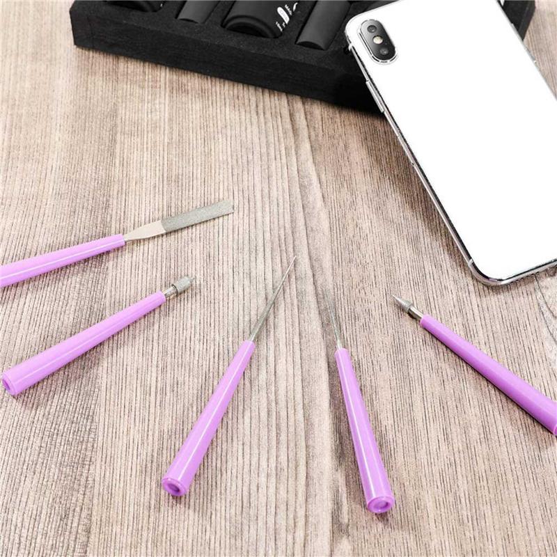 

10PCS Bead Reamer Set Diamond Tipped Bead Reamer Beading Hole Enlarger Tool For Glass Plastic Metal Wood Beads-B61B