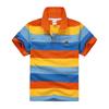 Children's Short Sleeved Summer Children's Wear Middle and Large Children's T-shirt Cotton Stripe Polo Shirt