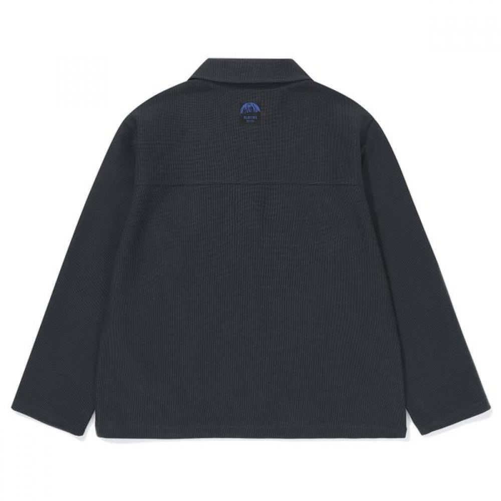 Bluetail Charcoal Grey Collar T shirT aaa1Ts06cg
