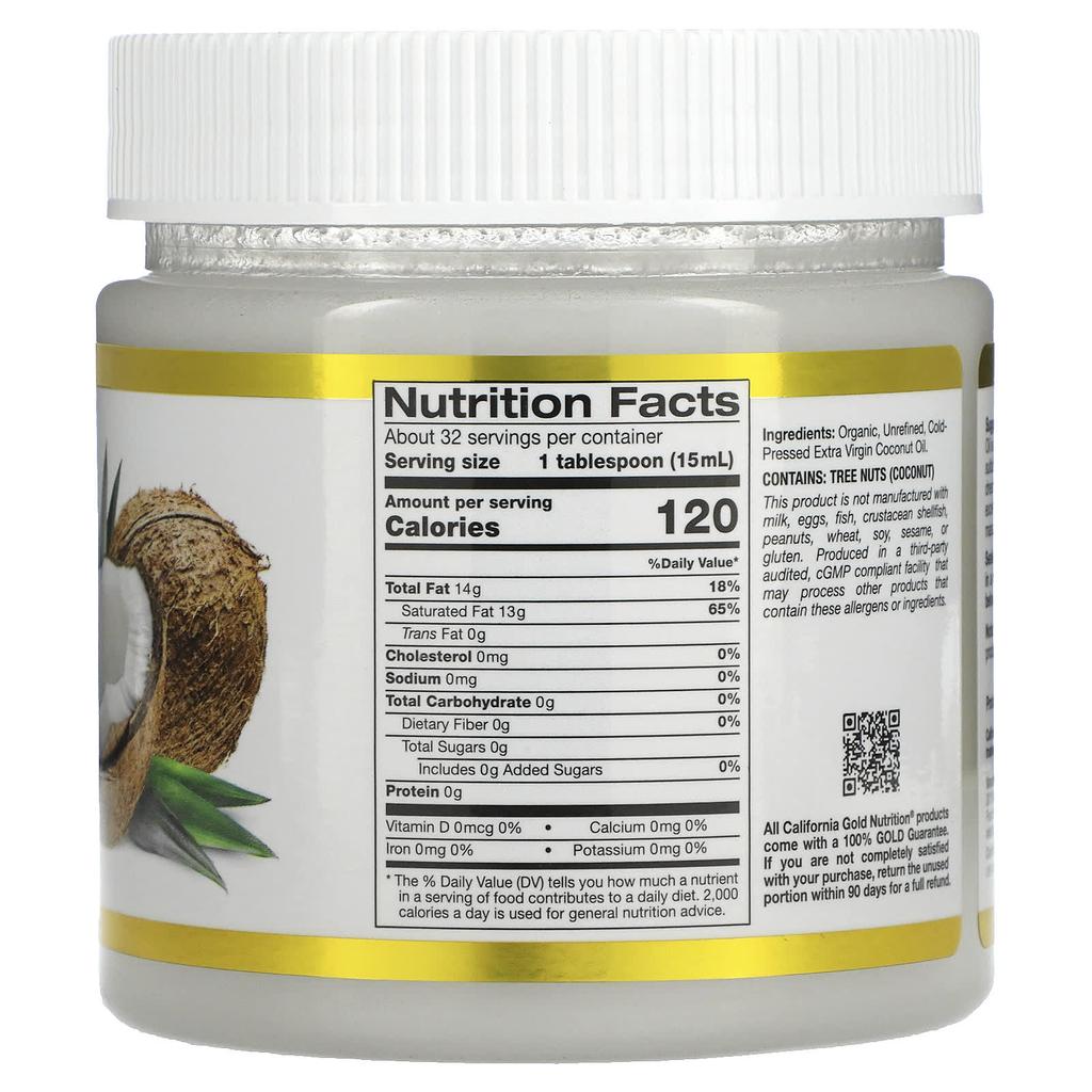 Superfood, Cold Pressed Organic Virgin Coconut Oil, 473Ml(16Fl Oz)