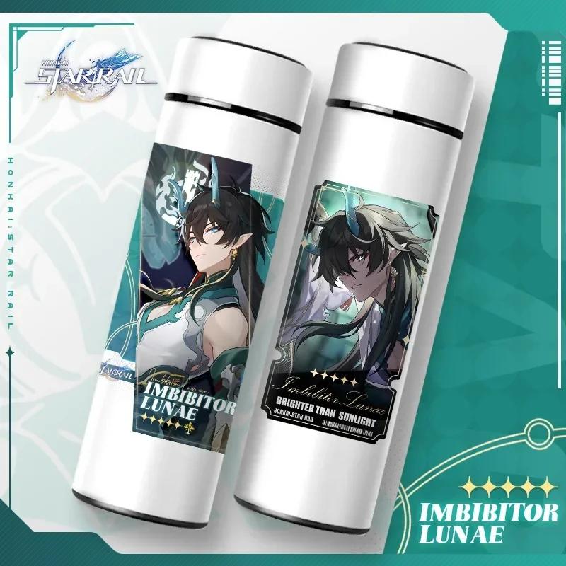 Bottiglie Termiche Honkai Star Rail con Display della Temperatura Tazza Sottovuoto Honkai Impact 3 Acciaio Inossidabile Borraccia Tazza da Caffè Regali Anime