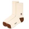 SNOOZY Schoko-Marmelade Bestickte Socken (Beige Braun)