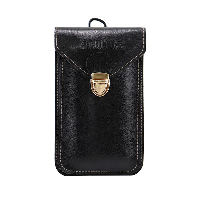 

Ultra-thin Waterproof Mobile Phone Bag, Multi-functional Wear Belt, Belt Bag, Outdoor Construction Site Men s Belt M(6.5 Inch) чорний