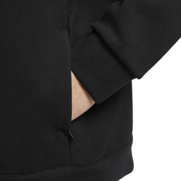 Nike Sudadera Casual Cómoda de Cuello Alto Serie Dri-Fit Impossibly Soft 24.7 para Hombre Sudadera Negro Gris Humo Oscuro HQ6954010