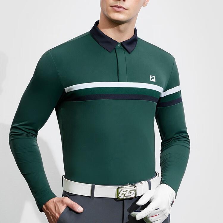 New FILA Golf Series Polo Shirt Men's Mountain Wall Green A11M415217F-KK