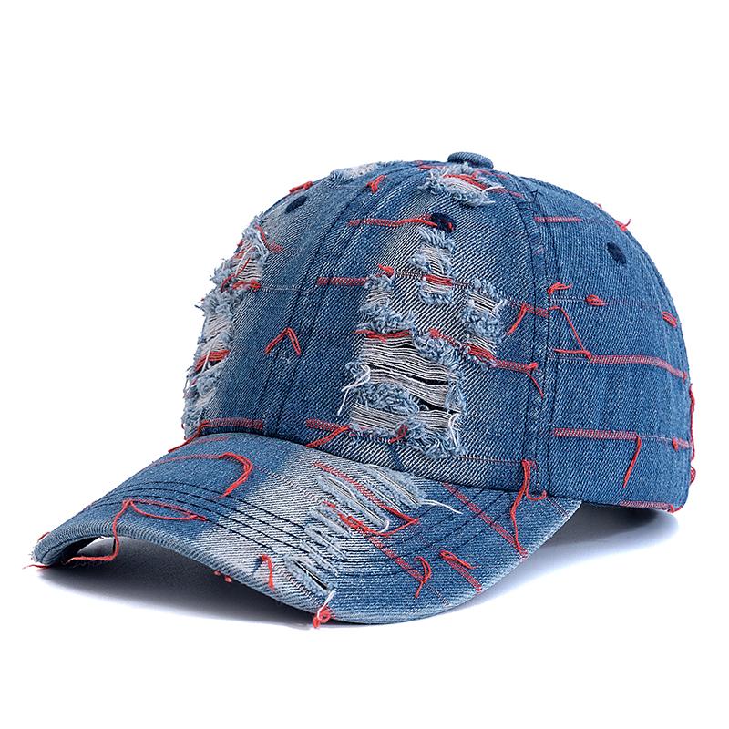 New Style Unisex Cap Denim Line Design Baseball Cap New Style Fashion Streetwear Hat for Casual Wear For Man&Women