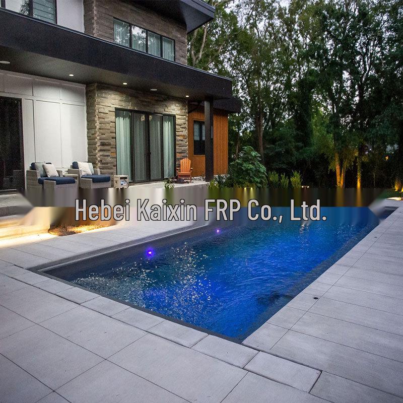 Luxury Outdoor Fiberglass Family Spa & Swimming Pool with Massage
