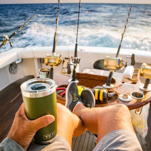 YETI Rambler MagSlider Lid for Rambler Series Tumblers, Fits 10 Oz & 20 Oz Ramblers, Black Lid