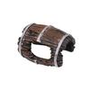 Small Aquariums Decoration Resins Barrels Simulation Small Wine Barrels Decoration For Fishes Tanks and Reptiles Habitats