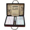 Conjunto de Mahjong Chinês Numerado 144 Peças Conjunto de Mah Jong Brinquedo Chinês Portátil com Caixa