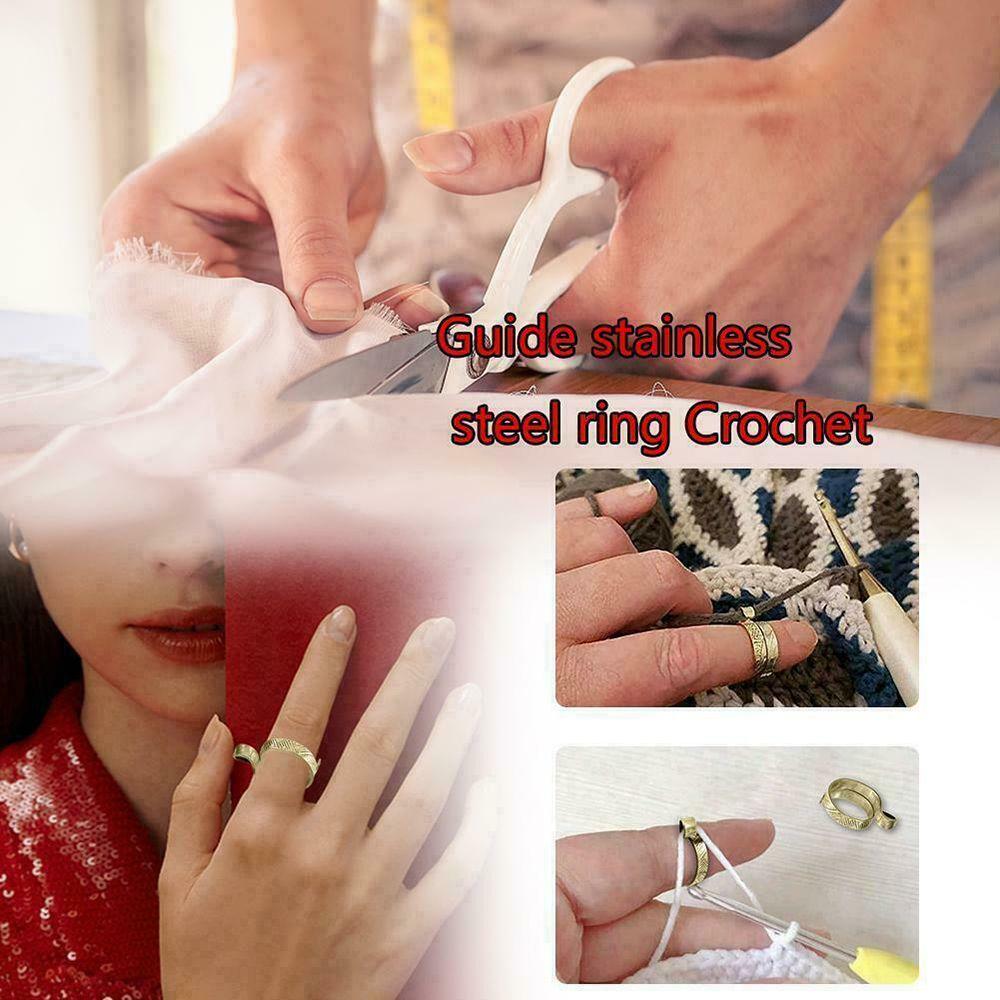 Accessories Knitting Tools Thimble Ring Yarn Guides Knitting Loop Crochet Ring Sewing Accessories
