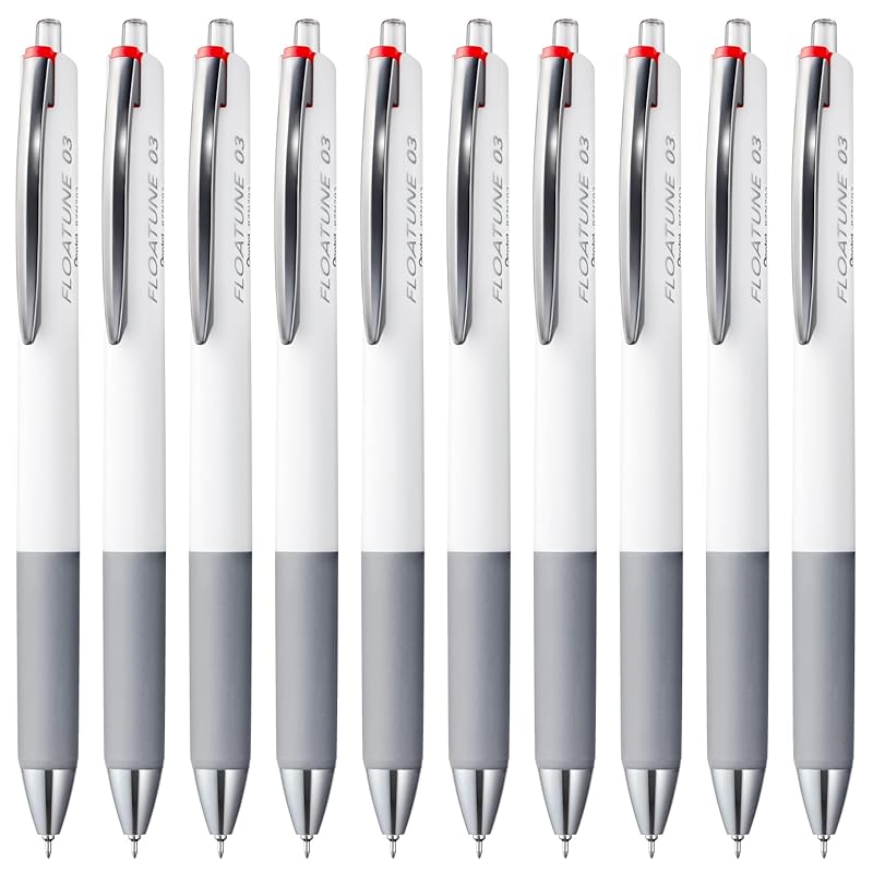

Pentel oily ballpoint pen flow tune 0.3mm red 10 pieces BZN203-B