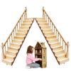 Einfache Holztreppe für Tiny Homes Abnehmbare Struktur Kindersicher Ressource Handwerksgrundlagen 2 Einheiten