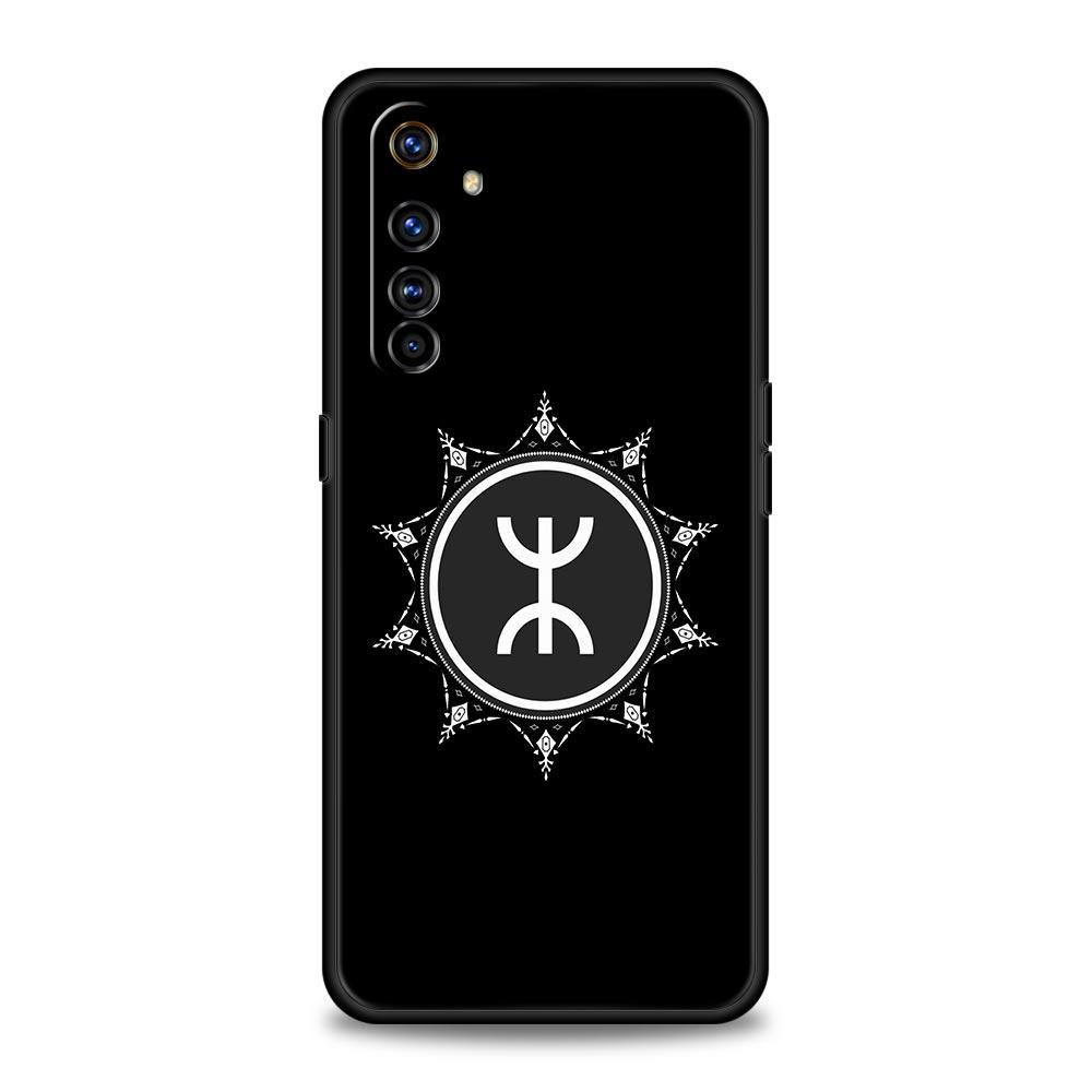 Realme 12 11 10 9 8 5G 7 6 GT5 GT3 GT2 Pro Plus C21 C11 C25 C35 İçin Telefon Kılıfı GT Neo 2 3 3T 5 İçin Kapak Amazigh Berberi Bayrağı