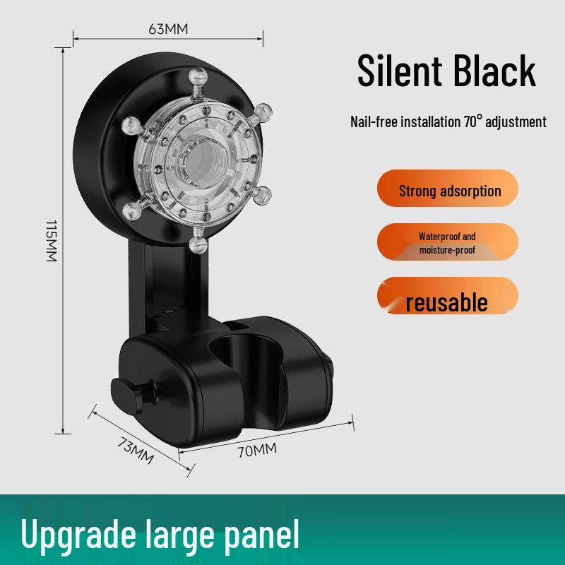 Adjustable Punch-Free Suction Cup Shower Head Holder - Secure & Versatile Bathroom Solution