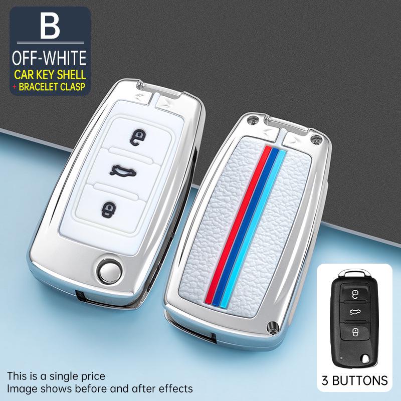 Volkswagen Key Case for Sagitar, Bora, Tiguan, Tayron, Passat, Jetta, Lavida, and Lingdu Models