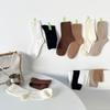 Dámské ponožky střední délky jednobarevné na jaro a podzim - Korejský styl univerzální design