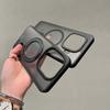 For IQOO 15 Ultra Case Magsafe Magnetic Charging Black Camera Cirlce Texture Mobile Phone Cover