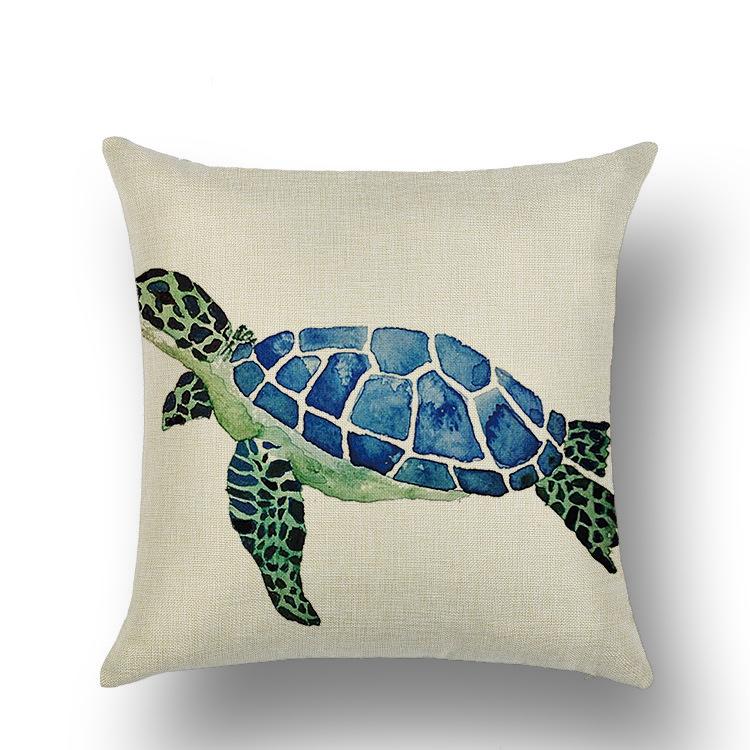 European and American Retro Mermaid Pillowcase Car Cushion
