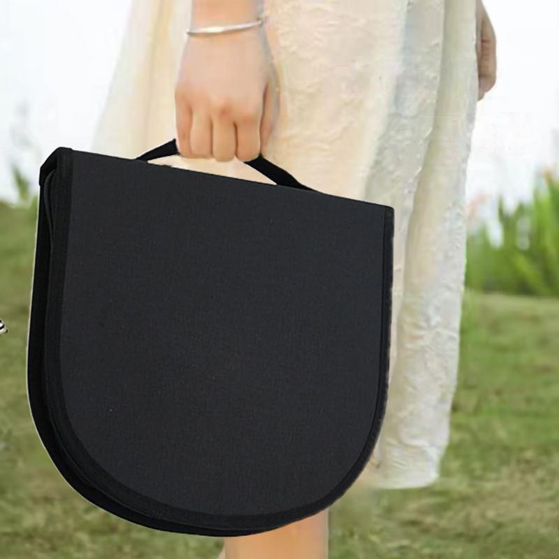 Outdoor Tableware Plate Bowl Food Container BBQ Picnic Dinnerware Storage Bag Camping Stainless Steel Plate Bowl Storage Pouch