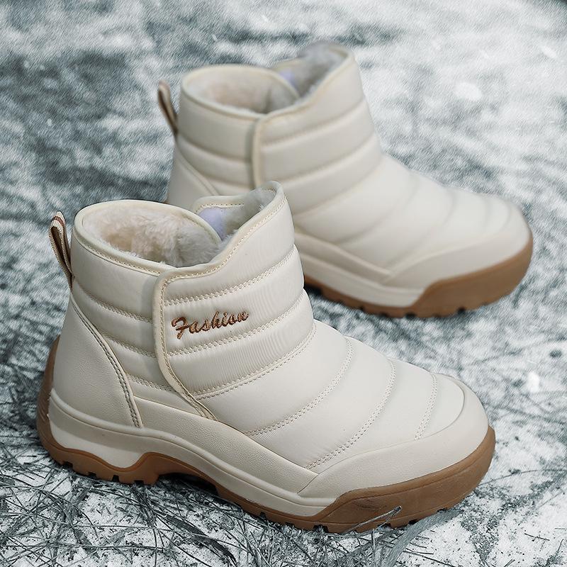 New omen's Shoes Boots Winter Warm Thick Sole Plus Plush Thick Cotton Shoes Snow Boots Outdoor Hiking Shoes