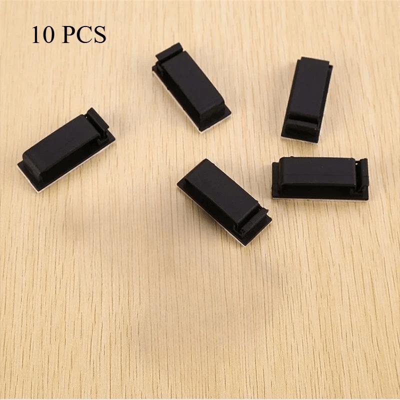 10PCS Cable Fixing Clip Cable Wire Sorting Buckle Chassis Organizer 19*47 Black And White Organizer