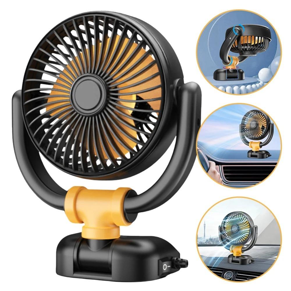 Folding Air Circulator Fan 5V/12V/24V Small Fan Dashboard Air Vent Fan  Auto SUV