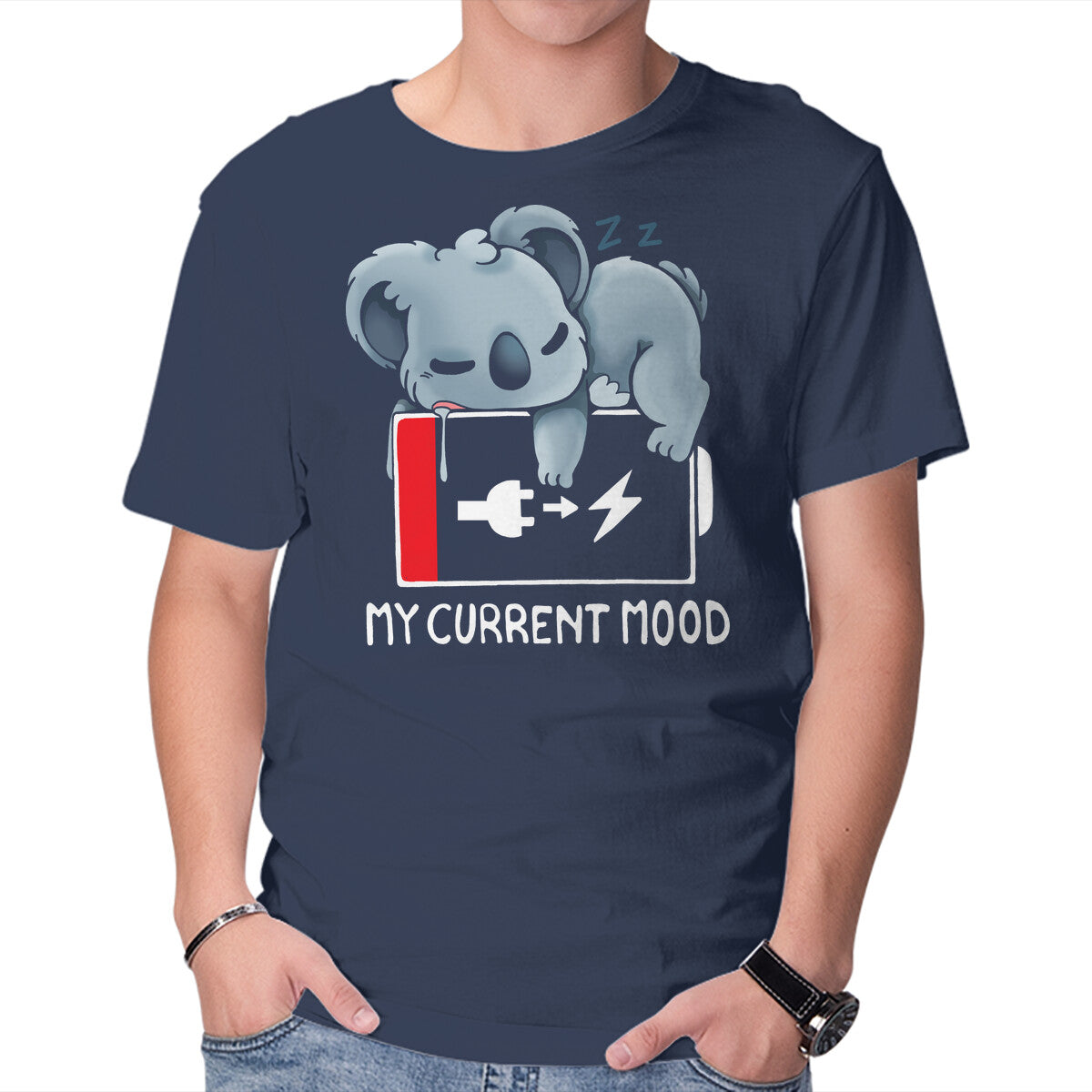 Unisex Crew Neck T-Shirt My Current Mood Graphic Short Sleeve Casual Tee XXL