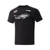 Li Ning CBA Series Liaoning Team Sports Fashion Casual Stretch Printed Round Neck Comfortable Summer Basketball Short Sleeve T-Shirt AHSVC33-2