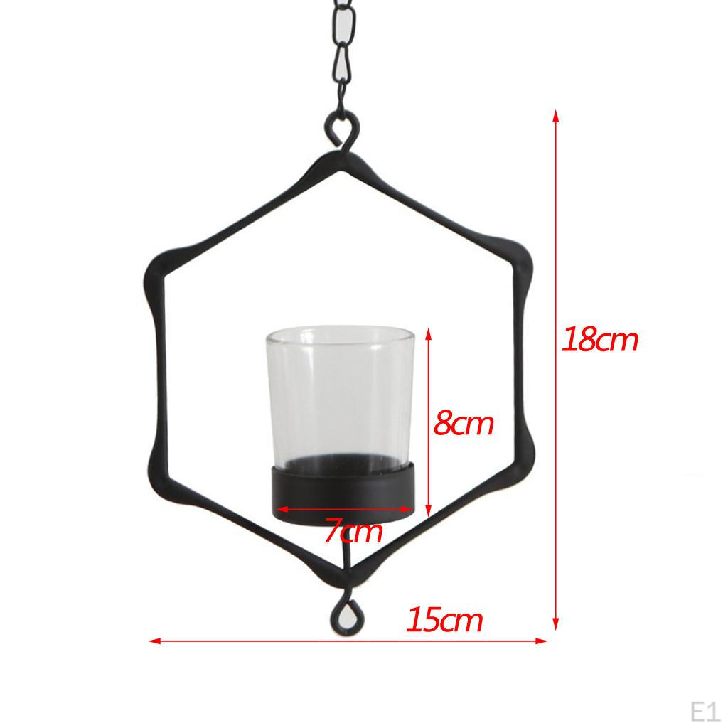 Wire Hollow Wedding Hanging Candle Holders Lantern Case