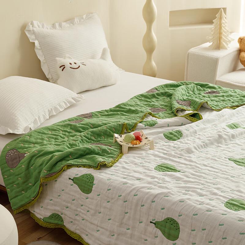 OEING Cartoon Children's 5-Layer Gauze Summer Puff Quilt