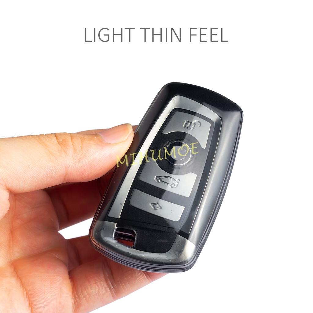 Black Transparent Key Fob Case Cover Holder For BMW F20 F21 F22 F30 F31 F34 F10 F11 F07 F01 F25 F32 F36 F26 F01 F06 F12