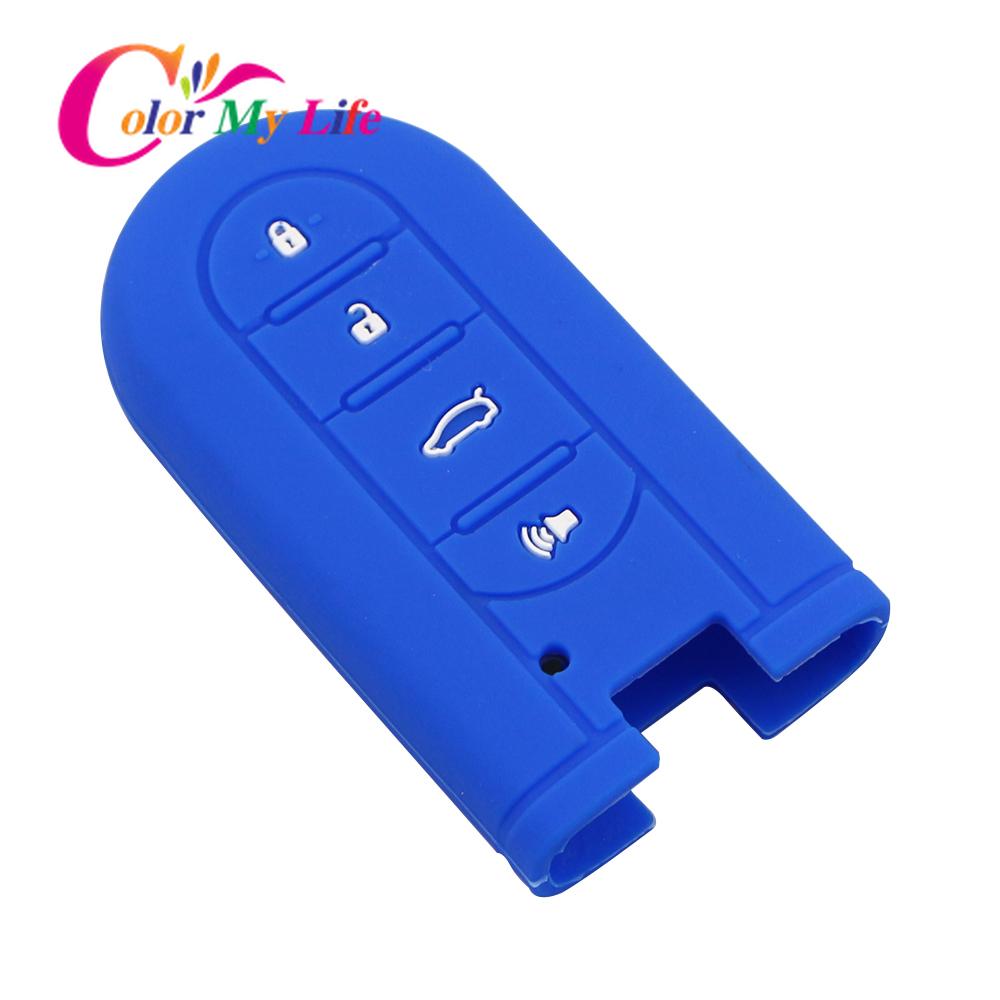 Silicone Car Key Holder Cover Car Key Case Fit for Perodua Kelisa Kancil Kenari Alza Viva Myvi Daihatsu Mira 4 Button Key