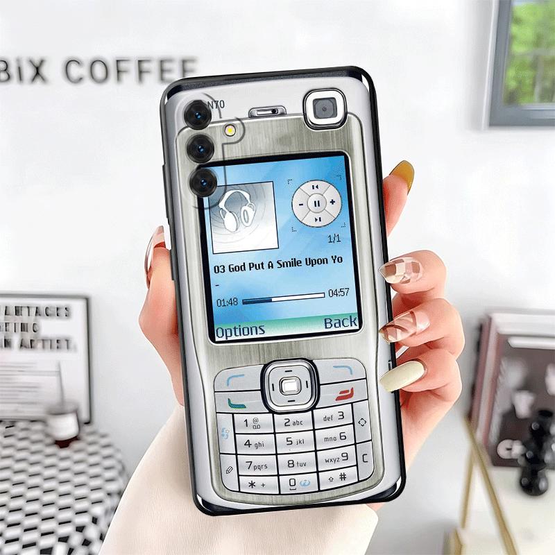 Funny Retro Callphone Soft Phone Case for Samsung A17 A37 A57 A16 A26 A36 A56 A15 A25 A35 A55 A14 A24 A34 A54 A13 A23 A33 A53 A5