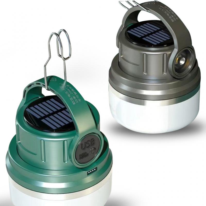 Outdoor Camping Light Ultra Long Endurance Strong Light Stall Portable Solar Lamp Charging Light Camp Light