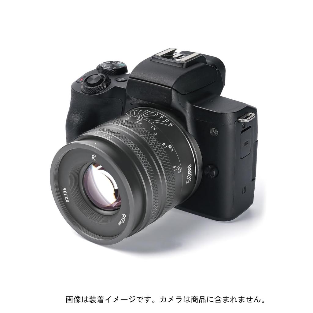 AstrHori 50 mm Canon Mount Titan Schwarz Standardobjektiv Rock Star Year F2.0 EF-M [2 Garantie]