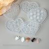 1Pcs 3D Bow Tie Nail Art Heart Shape Silicone Mold Star  Shape Mold Templates Gel Print Stencils Manicure Decoration