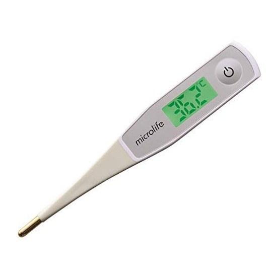 As One Navis Microlife Electronic Thermometer Speed Prediction Type 20 Seconds Backlight Gentle Bending Tip MT550 LCD Display