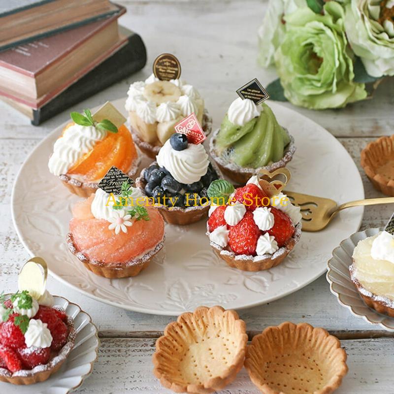 F26C Pastry Egg Tart Mold Muffin Bakeware Cupcake Pan Carbon Steel Gift