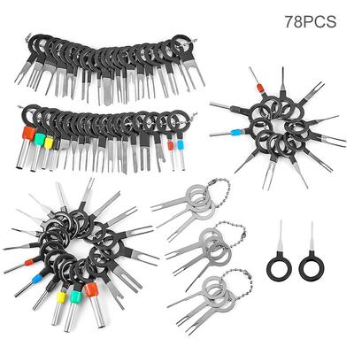 76PCS Terminal Ejector Kit Pin Ejector Terminal Puller Automotive Auto Kit Wire Release Car Plug Terminal Removal Hand Tools Kit
